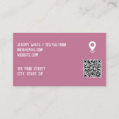 バンケットカスタムホールGoogleマップQR 名刺 (裏面)