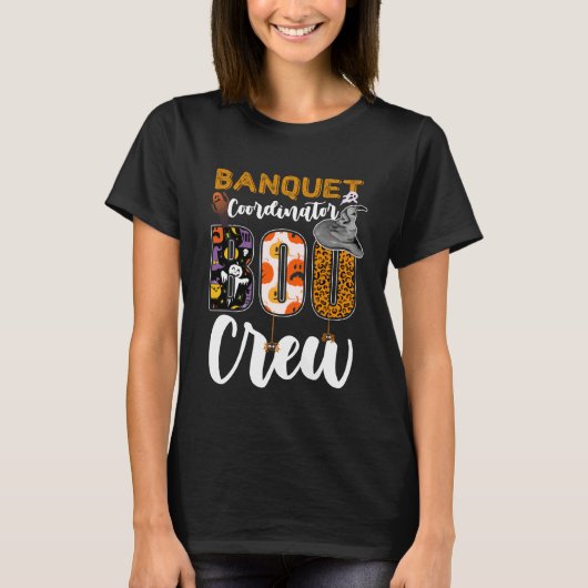 バンケットコーディネーターブー隊ハロウィンマッチ管理 Tシャツ (正面)