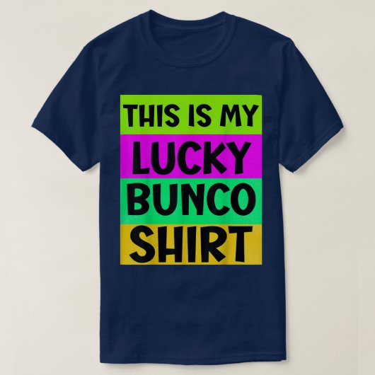 バンコおもしろいナイトこれは私の幸運なバンコ Tシャツ (デザイン正面)