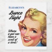 バンコおもしろい選手のホステスが盛り上がる時間 ワインラベル (シングルラベル)