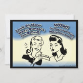 バンコの数を見転がる 招待状 (正面)