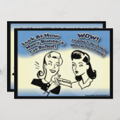 バンコの数を見転がる 招待状 (正面/裏面)