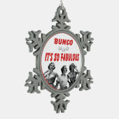 バンコイッツファブラスオーナメント スノーフレークピューターオーナメント (左)