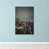 バンコクでのナイトライフ写真キャンバス キャンバスプリント (インサイチュ (ウッドフロア))