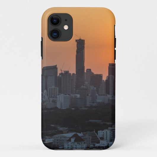 バンコクのスカイラインサンセットパノラマ Case-Mate iPhoneケース (裏面)