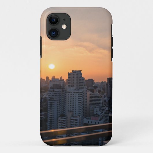 バンコクのスカイラインサンセットパノラマ Case-Mate iPhoneケース (裏面)