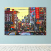 バンコクのチャイナタウンThailand – 変更された写真 キャンバスプリント (インサイチュ (ウッドフロア))