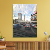 バンコクの写真キャンバスでの交通生活 キャンバスプリント (インサイチュ (リビング))