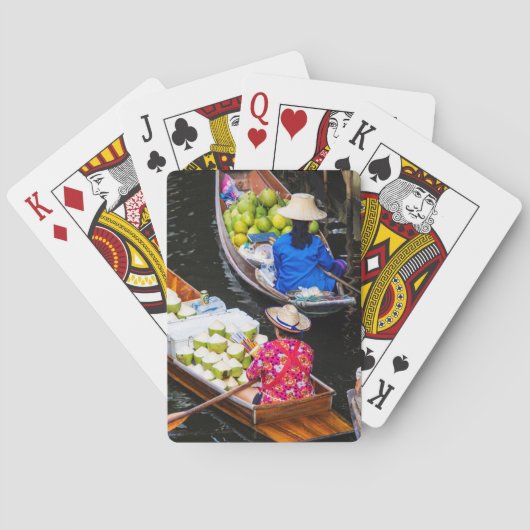 バンコクの浮動市場 トランプ (裏面)