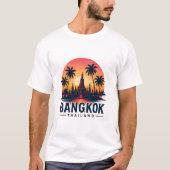 バンコクの熱帯の夕日 Tシャツ (正面)