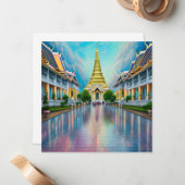 バンコクはタイの首都で、次の都市の一つである ノートカード (正面/裏面インサイチュ)