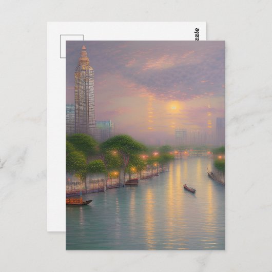 バンコクはタイの首都で、次の都市の一つである ポストカード (正面/裏面)