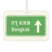 バンコクアヘッド⚠タイ高速道路交通標識⚠ カーエアーフレッシュナー (正面)