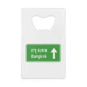 バンコクアヘッド⚠タイ高速道路交通標識⚠ クレジットカード栓抜き (裏面)