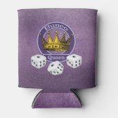 バンコクイーンスパープルガーリーサイコロ金ゴールドクラウン 缶クーラー (正面)