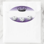 バンコクイーンネームタグ 楕円形シール (バッグ)