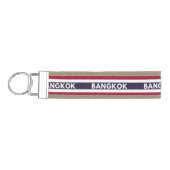 バンコクシティインタイ国旗Wrist Keychain リストバンドキーホルダー (鍵左)