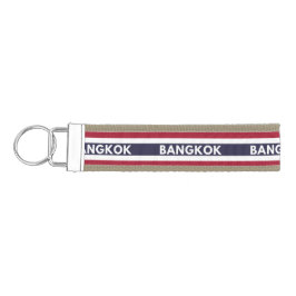 バンコクシティインタイ国旗Wrist Keychain リストバンドキーホルダー