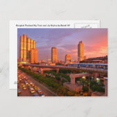 バンコクスカイトレインサンセット ポストカード (正面/裏面)