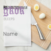 バンコクスカイラインヴィンテージBKKレトロタイデザイン キッチンタオル (四つ折り)