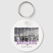 バンコクスカイラインヴィンテージBKKレトロタイデザイン キーホルダー (正面)