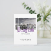 バンコクスカイラインヴィンテージBKKレトロタイデザイン シーズンポストカード (スタンド正面)