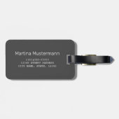 バンコクスクンビットスカイライン素晴らしサンセットアートギフトラグ ラゲッジタグ (裏面横)