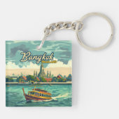 バンコクタイアアジアヴィンテージトラベルテンプル キーホルダー (裏面)