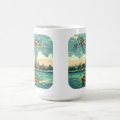 バンコクタイアアジアヴィンテージトラベルテンプル コーヒーマグカップ (中央)