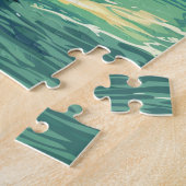 バンコクタイアアジアヴィンテージトラベルテンプル ジグソーパズル (側面)