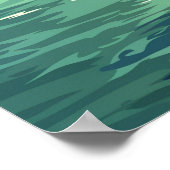 バンコクタイアアジアヴィンテージトラベルテンプル ポスター (角)