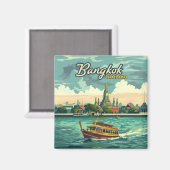 バンコクタイアアジアヴィンテージトラベルテンプル マグネット (正面/裏面)