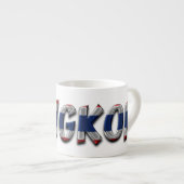 バンコクタイタイフラッグカラーズタイポグラフィ エスプレッソカップ (正面右)