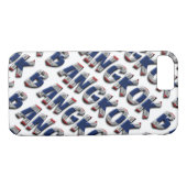 バンコクタイタイフラッグカラーズタイポグラフィ Case-Mate iPhoneケース (裏面(横))