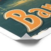 バンコクタイランドアートヴィンテージトラベルイラストレーション ポスター (角)