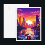 バンコクタイランドアートヴィンテージトラベルイラストレーション ポストカード<br><div class="desc">バンコクタイランドアートヴィンテージトラベルプレイスイラストレーション</div>