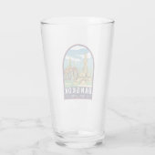 バンコクタイランドトラベルレトロエンブレム タンブラーグラス (裏面)