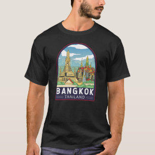 バンコクタイランドトラベルレトロエンブレム Tシャツ