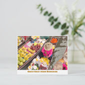 バンコクタイランドフローティングモダン市場 ポストカード (スタンド正面)