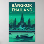 バンコクタイヴィンテージ有名トラベルプレイス ポスター (正面)