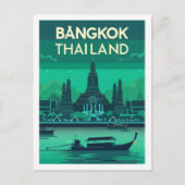 バンコクタイヴィンテージ有名トラベルプレイス ポストカード (正面)