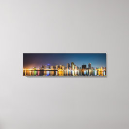 バンコクパノラミックスカイラインビューアットナイトキャンバスアート キャンバスプリント