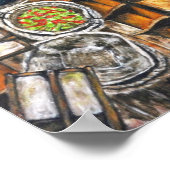 バンコクフローティングマーケットプリント ポスター (角)