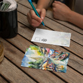 バンコクフローティング市場タイランドポストカード 招待状