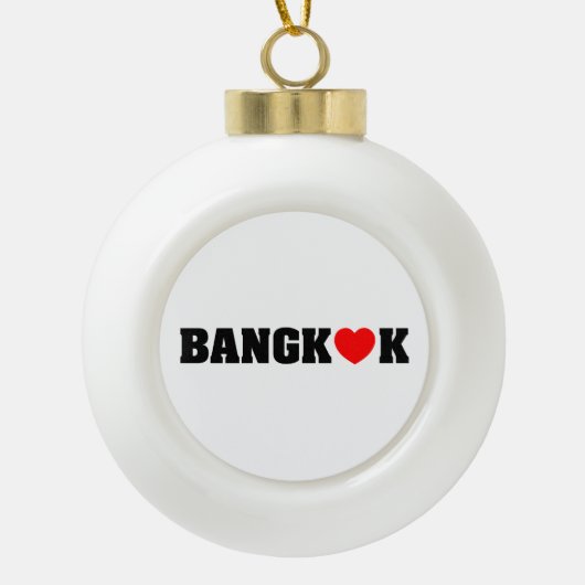 バンコクラブ セラミックボールオーナメント (正面)