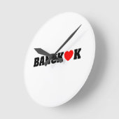 バンコクラブ ラウンド壁時計 (傾斜)