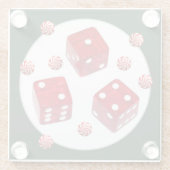 バンコクリスマスセラミックオーナメントガラスコースター ガラスコースター (裏面)