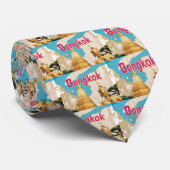 バンコクヴィンテージ旅行ポスター ネクタイ (ロール)