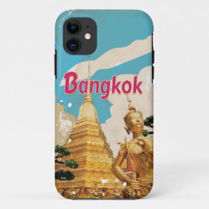 バンコクヴィンテージ旅行ポスター iPhone 11 ケース