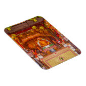 バンコク中国のテンプルで微笑む仏 マグネット (右側)